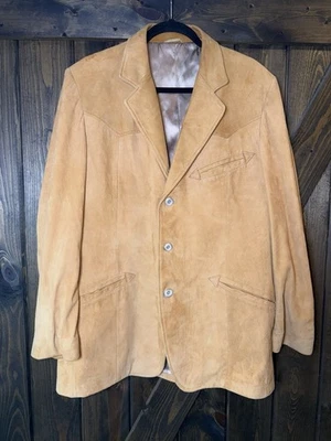 Chaqueta Blazer De Colección Cresco Gamuza Western Boho Vaquero Ranchero Retro Talla 44 Foto 1 de 4