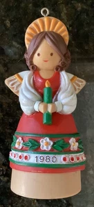 De colección Hallmark Ambassador 1980 Ángel Adorno de Navidad Casa de Vacaciones Colección - Imagen 1 de 5