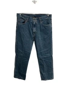 Jeans de mezclilla de pierna recta Faded Glory azul talla 34x29 lavado medio Western Rodeo - Imagen 1 de 10