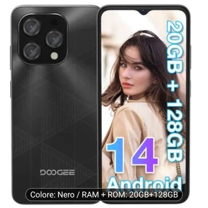 DOOGEE N55PLUS 6,56 Smartphone 20GB+128GB/TF 1 TB Android 14 5150mAh Nuovo - Foto 1 di 5