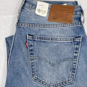 Levi 501 Selvedge Denim Jeans – Original Fit – Size 33x32, Blue - Picture 1 of 10