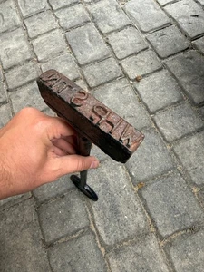 RARE OLD WEST HARTLEPOOL STATION RAILWAY BRANDING IRON - Picture 1 of 10