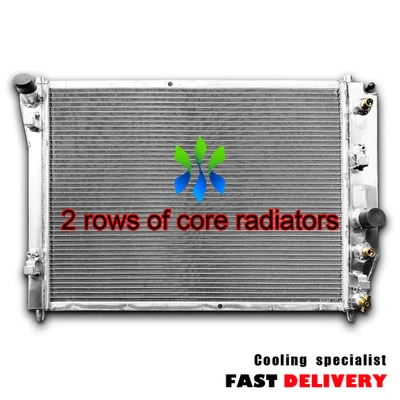 2-Rows Aluminum Racing Radiator For 2003-2013 Chevy Corvette SSR 5.3L 6.0L AT Foto 1 de 4