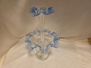 Blau gestreiftes Epergne Einzelhorn - Bild 1 von 7