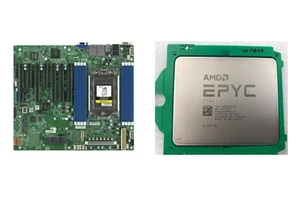 Supermicro H12SSL-i avec processeur AMD EPYC 7702 2,0 GHz 64 cœurs 200 W CPU - Photo 1/4