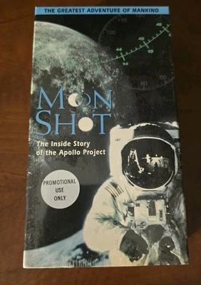 Vintage Factory Sealed MOON SHOT Apollo 13 Documentary VHS Cassette Tape DOUBLE - Image 1 of 3