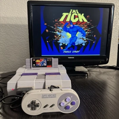 The Tick SNES 1994 Authentic Cartridge Only Tested & Cleaned Super Nintendo Fox - Image 1 of 4
