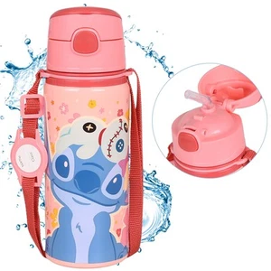 DISNEY Stitch THERMALFLASCHE, Mundstück, WASSER mit Schulterriemen Mädchen 600ml - Bild 1 von 9