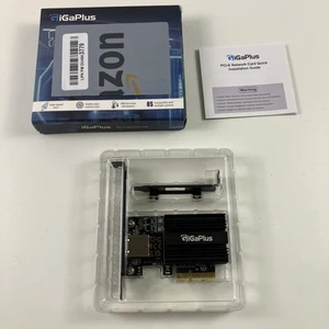 GigaPlus 10Gbe PCI-e Network Card AQC113 Controller 10G Base-T RJ45 Port NIC - Afbeelding 1 van 6
