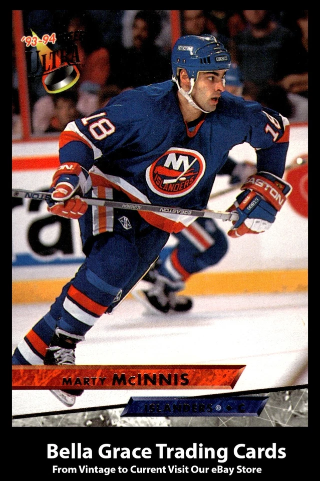 1993-94 Ultra Marty McInnis #370 New York Islanders NHL Hockey - Image 1 of 2