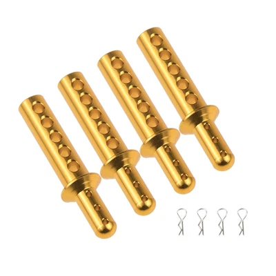 4pcs 108037 Body Post Mounts & E-clips Clips For RC 1:10 HSP RC Car 94108 94111 - Image 1 of 4