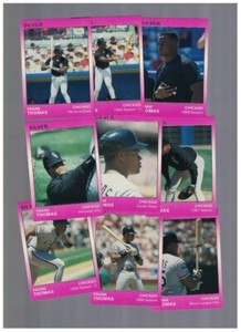 Frank Thomas Chicago White Sox 1991 Silver Star Co. 9 Card Set /2000