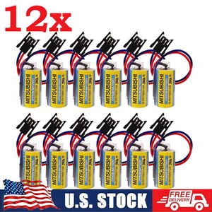 12X MR-BAT ER17330V/3.6V Mitsubishi A6BAT PLC Batería con Enchufe 1700mAh Stock en EE. UU. - Imagen 1 de 11