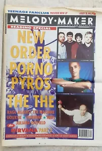 Melody Maker magazine August 28, 1993, New Order, P For Pyros, The The, Nirvana - Picture 1 of 3