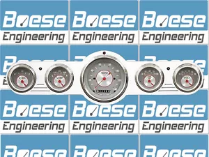 Universal 5 Gauge Billet Aluminum Street / Hot Rod Dash Insert Instrument Panel - Picture 1 of 1