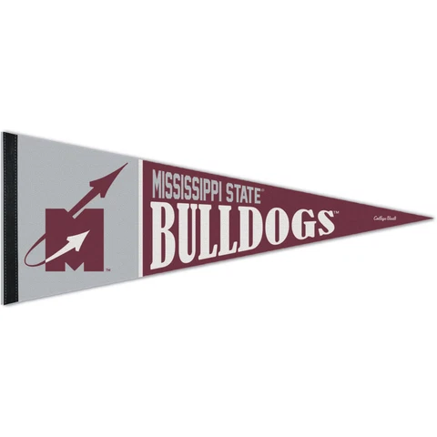 WinCraft Mississippi State Bulldogs 12'' x 30'' Team Vault Logo Premium Pennant Cover