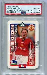 1996 Hasbro Subbuteo Squads PRO EDDITON David Beckham Rookie Card PSA 8 Pop 7 - Bild 1 von 2