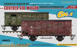 SABRE model 35A01 1/35 German Gedeckter Guterwagen G10 6 in 1 - Picture 1 of 2