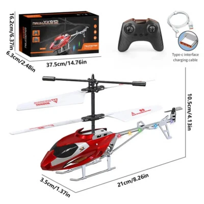 Kids Remote Helicopter Remote Control Aircraft RC vehicles Toys for Boys Gifts - Image 1 of 4