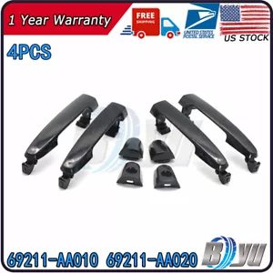 Set 4pcs Front Rear Left Right Door Handle For Toyota Corolla Matrix 2003-2008 - Foto 1 di 12