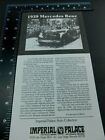 Imperial Palace Hotel Las Vegas Auto Collection "1939 Mercedes Benz" Flyer