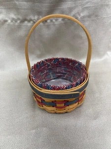 Longaberger 1997 Inaugural Basket with Protector and Liner - Picture 1 of 14