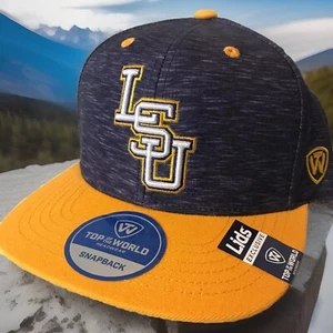 Nuevo LSU Louisiana State Hat Tigers Snapback ADJ CAP 2 Tonos Púrpura Amarillo SEC - Imagen 1 de 4
