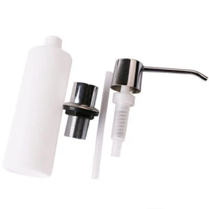 300ML Liquid Soap Organizer Dispenser Built-in Lotion Pump Kitchen Bathroom Sink - Picture 1 of 5