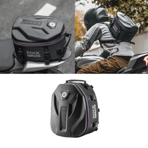 ROCKBROS Motorcycle Hard Shell Saddlebag Pannier Backpack Rear Seat Bag 12.5L - Picture 1 of 11