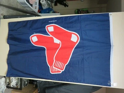MLB Boston Red Sox  "Hanging Socks'' Logo 3' x 5' Banner Flag - Image 1 of 3