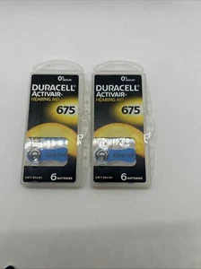 Duracell Activair Hearing Aid Batteries Size 675 2 Packs Of 6 12 Total Cells - Picture 1 of 6