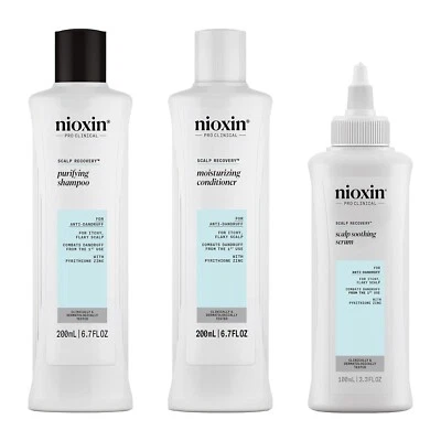 Nioxin Scalp Recovery Anti-Dandruff System Kit (Shampoo, Conditioner, & Serum) - Image 1 of 4