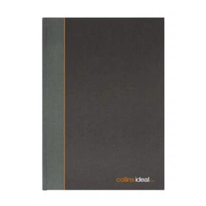 Ideal - A5 Cashbook Casebound Single Cash - 192 Pages - Black (461) - Picture 1 of 2