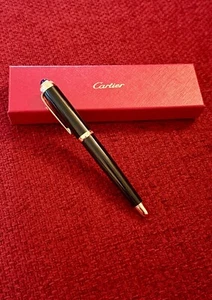 NEW Cartier VIP Gift Pen, Yellow Gold Finish, Premium Rollerball, Refillable Lux - Foto 1 di 8