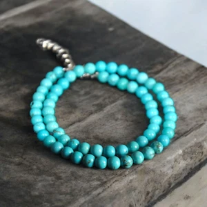 Top Quality Turquoise 6 mm Smooth Round Beads, turquoise round beads - Picture 1 of 3