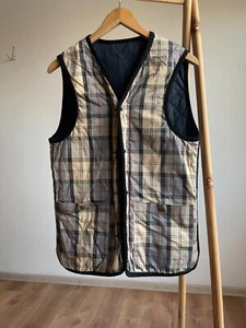 Barbour Reversible Quilted Tartan Vest Size S - Picture 1 of 11