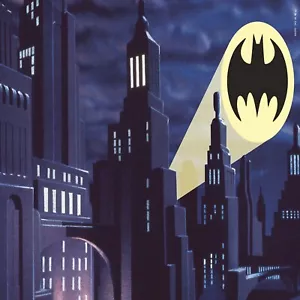 1/6. Batman Zeichentrickserie Gotham City IKEA Detolf 15x15 Diorama Kulisse - Bild 1 von 9