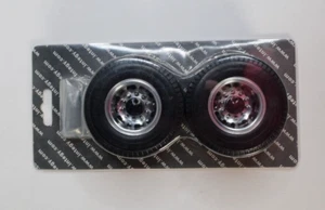 Machined Alloy Rear Dually Wheel 12R & Tire for Tamiya 1/14 Part C25544BLACK - Picture 1 of 3