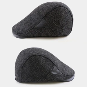 Fashion Men Cabbie Cap Plaid Newsboy Beret Hat Golf Flat Gatsby Casual Vintage - Picture 1 of 14