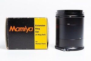 Mamiya Extension Ring Set 1 2 3 4 5 Set for Mamiya Press
