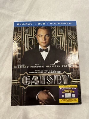 The Great Gatsby Blu-ray DVD Digital Copy, 2013, 2-Disc Set w Embossed Slipcover - Image 1 of 4