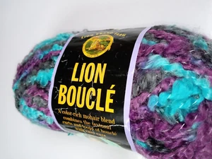 Lion Brand Yarn-Lion Boucle -Snow Cone 57 Yards Mohair BlendNEW - Picture 1 of 1