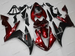 Fit for 2004-2006 YZF R1 Candy Red Black ABS Injection Mold Bodywork Fairing Kit - Picture 1 of 9