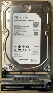Seagate Enterprise ST6000NM0034 6TB 7.2K SAS 3.5" HDD 072CWN 1HT27Z-005 w/ Caddy - Afbeelding 1 van 6