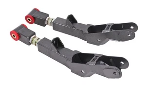 BMR TCA029H, Black hammertone, Lower Control Arms, Rear, Non-adj, Poly Bushings - Picture 1 of 4
