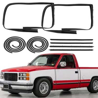 8PCS/Set Door Weatherstrip Seal Kit For 1983-1994 Chevy S10 Blazer GMC S15 Pkmnd - Image 1 of 4
