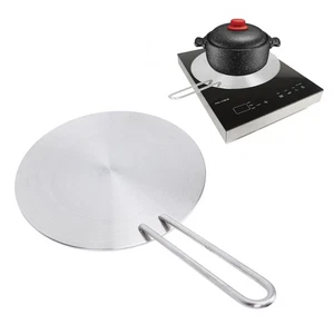 Heat Diffuser Easy To Clean Stainless Steel Round Induction Disk Safe For Glass - Picture 1 of 12