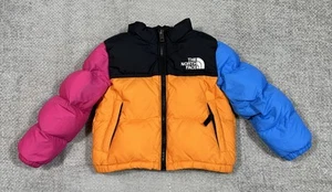 North Face Jacket Kids 3T Colorblock Puffer 1996 Retro Nuptse Down Winter - Picture 1 of 14