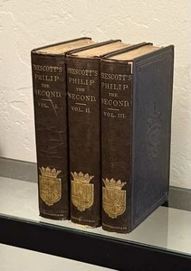 History of The Reign if Philip The Second King Of Spain 1864 HC/3 Vol Set /Decor - Imagen 1 de 10