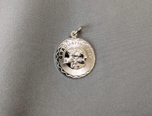 Sterling Silver Graduation  Day Pendant Charm Vintage 2.91 Grams .75" Diameter  - Picture 1 of 5